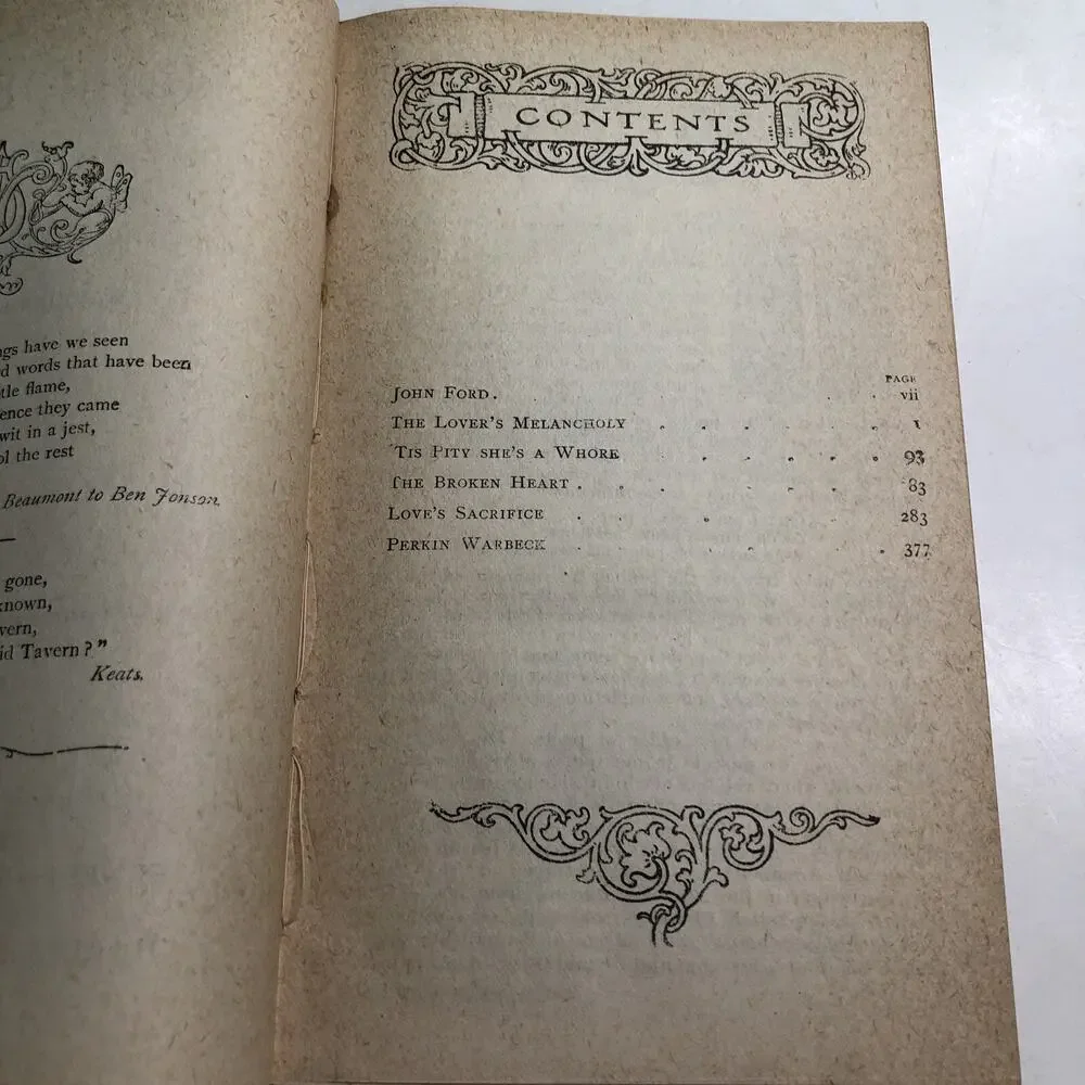 The Mermaid Series John Ford ca1900 HC Edited Havelock Ellis Front Cover Damage